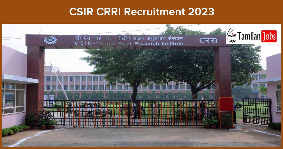 CSIR-CRRI-Recruitment-2023