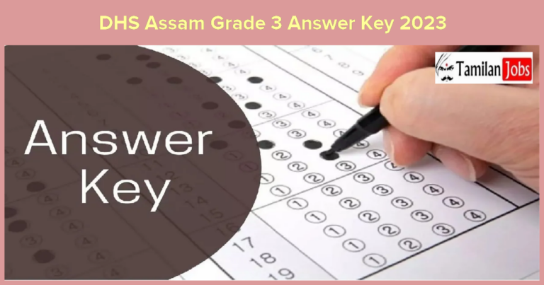 DHS Assam Grade 3 Answer Key 2023