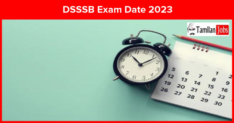 DSSSB Exam Date 2023