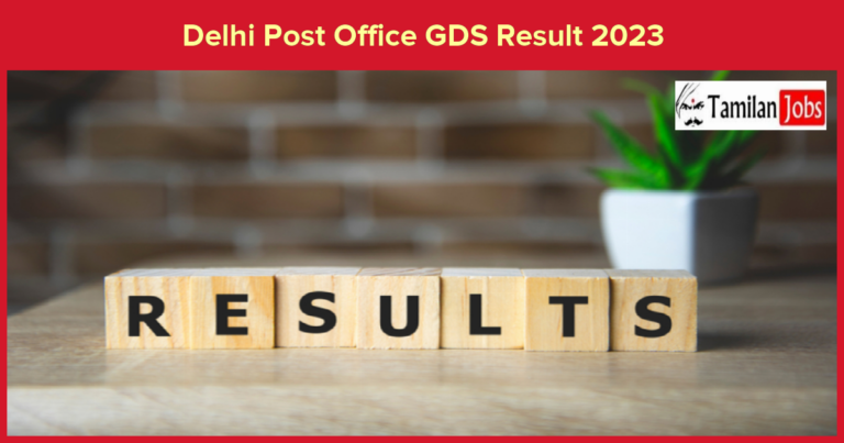 Delhi Post Office GDS Result 2023