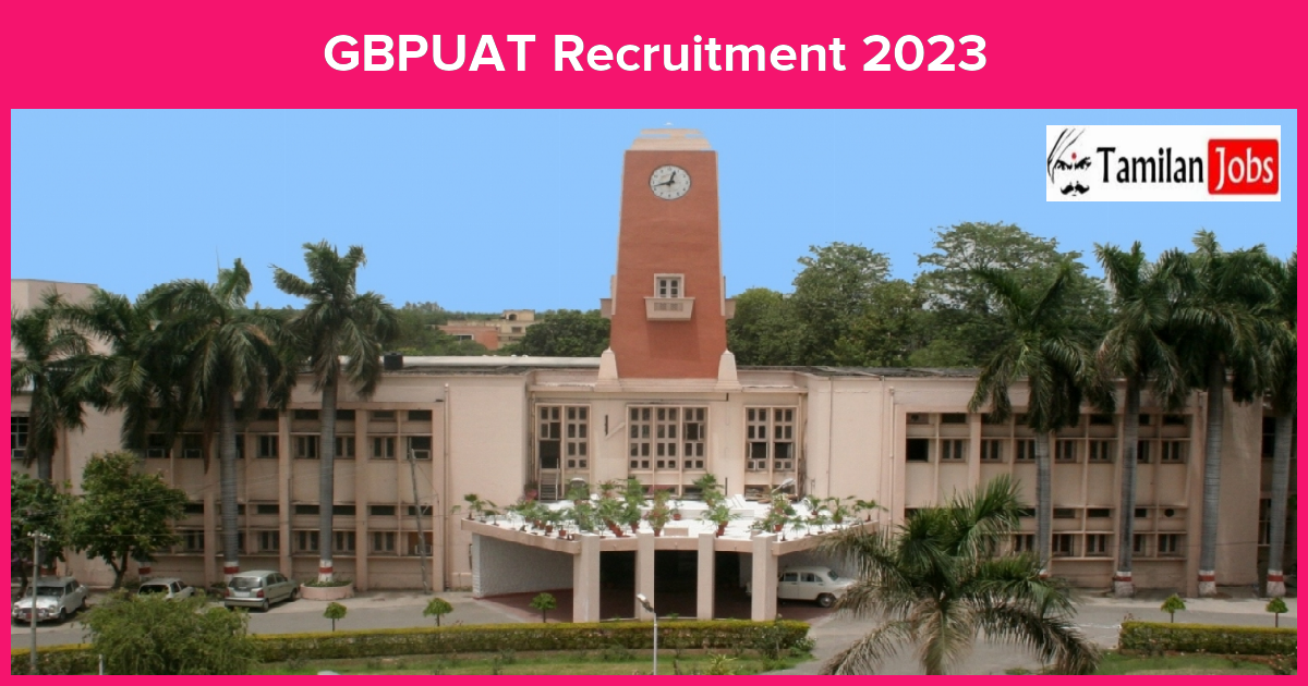 GBPUAT Recruitment 2023