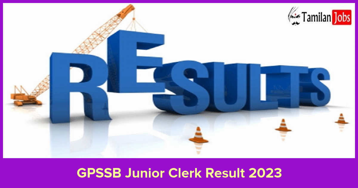 GPSSB Junior Clerk Result 2023