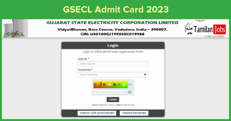 GSECL Admit Card 2023