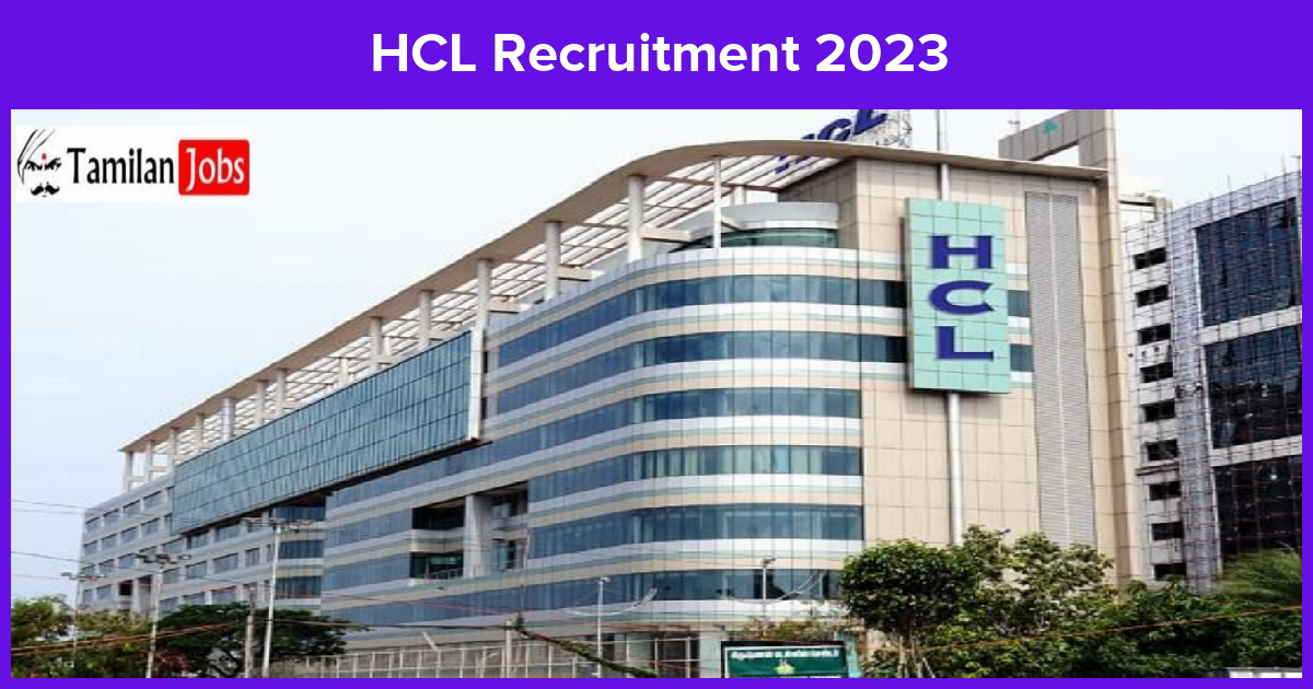 HCL Recruitment 2023