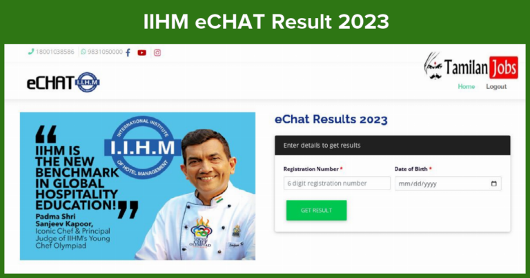 IIHM eCHAT Result 2023
