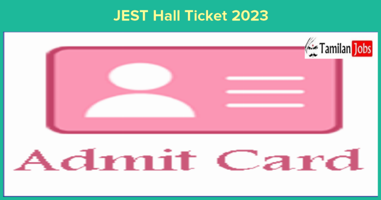 JEST Hall Ticket 2023