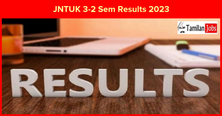 JNTUK 3-2 Sem Results 2023