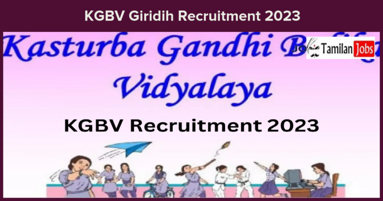 KGBV-Giridih-Recruitment-2023