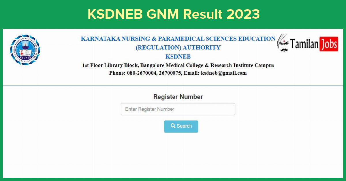 KSDNEB GNM Result 2023