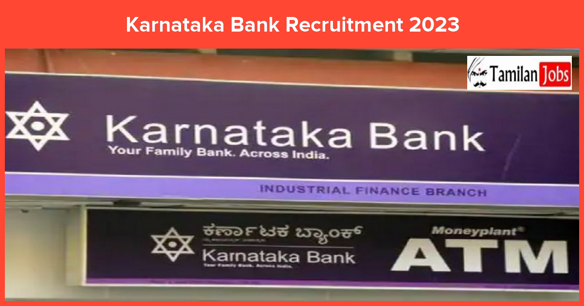 Karnataka Bank Recruitment 2023