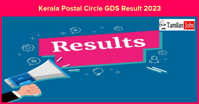 Kerala Postal Circle GDS Result 2023