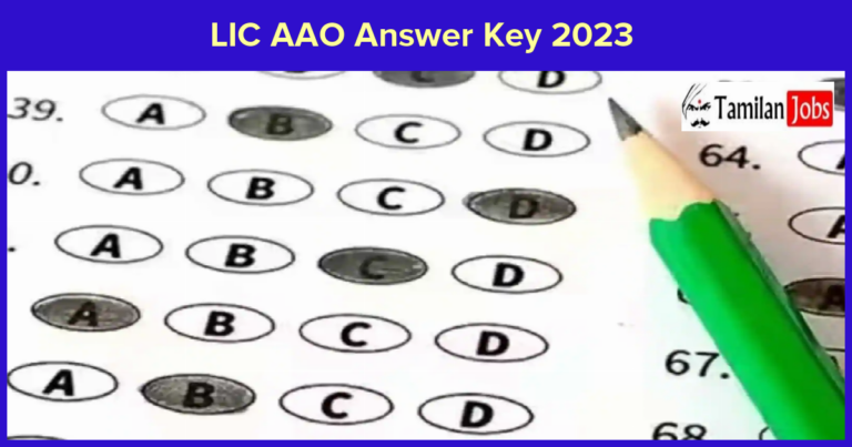 LIC AAO Answer Key 2023