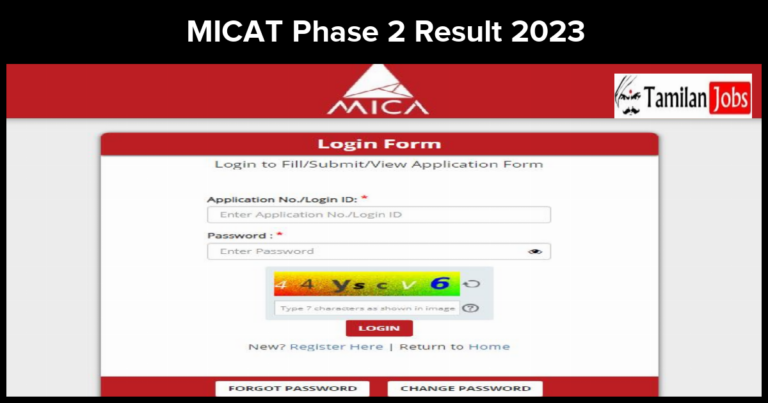 MICAT Phase 2 Result 2023