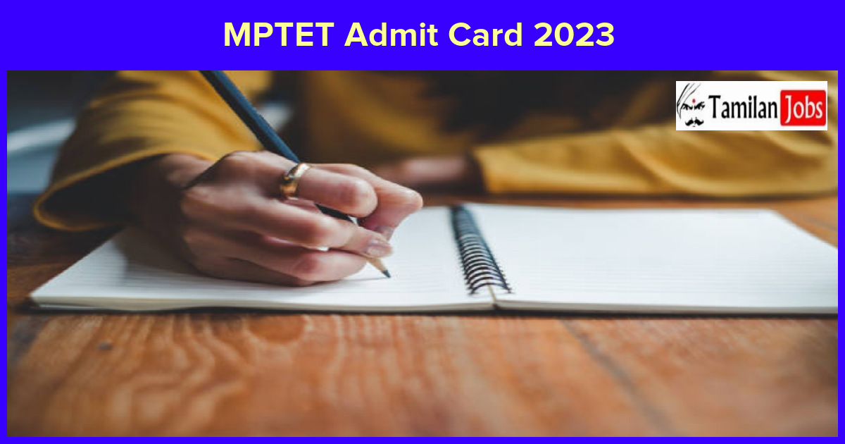 MPTET Admit Card 2023 