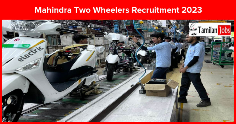 Mahindra Two Wheelers Recruitment 2023
