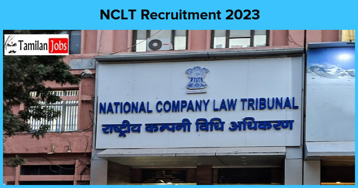 NCLT Recruitment 2023