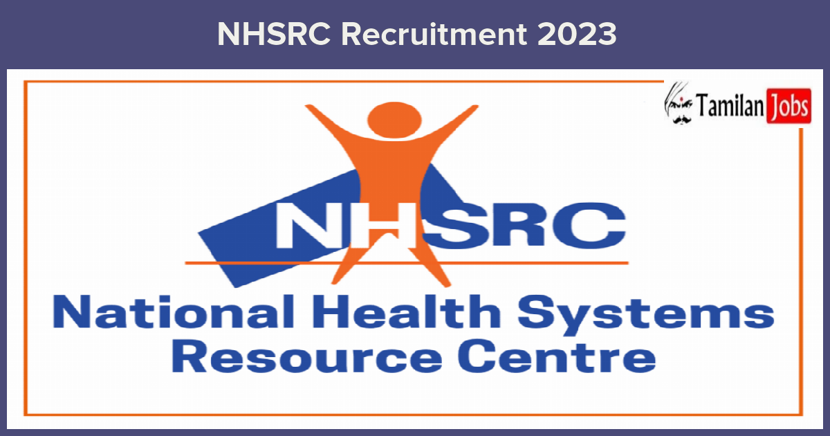 Nhsrc Recruitment 2023 - Apply Online For Programme Consultant Job!