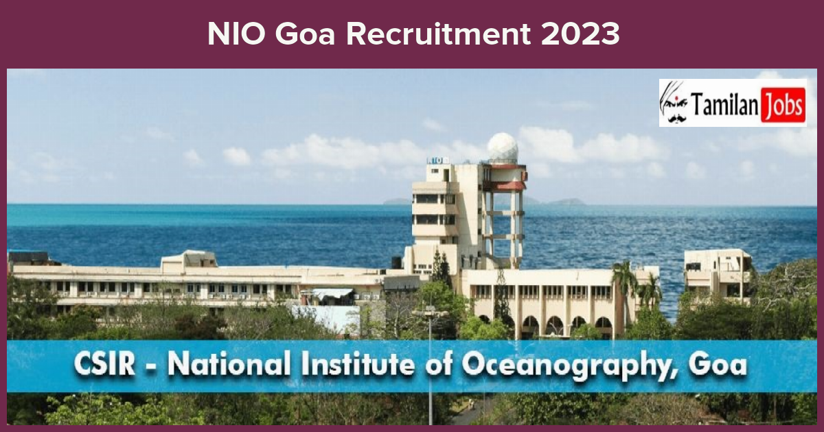 NIO-Goa-Recruitment-2023