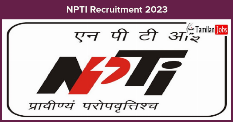 NPTI-Recruitment-2023