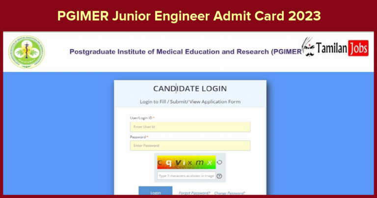 PGIMER Junior Engineer Admit Card 2023