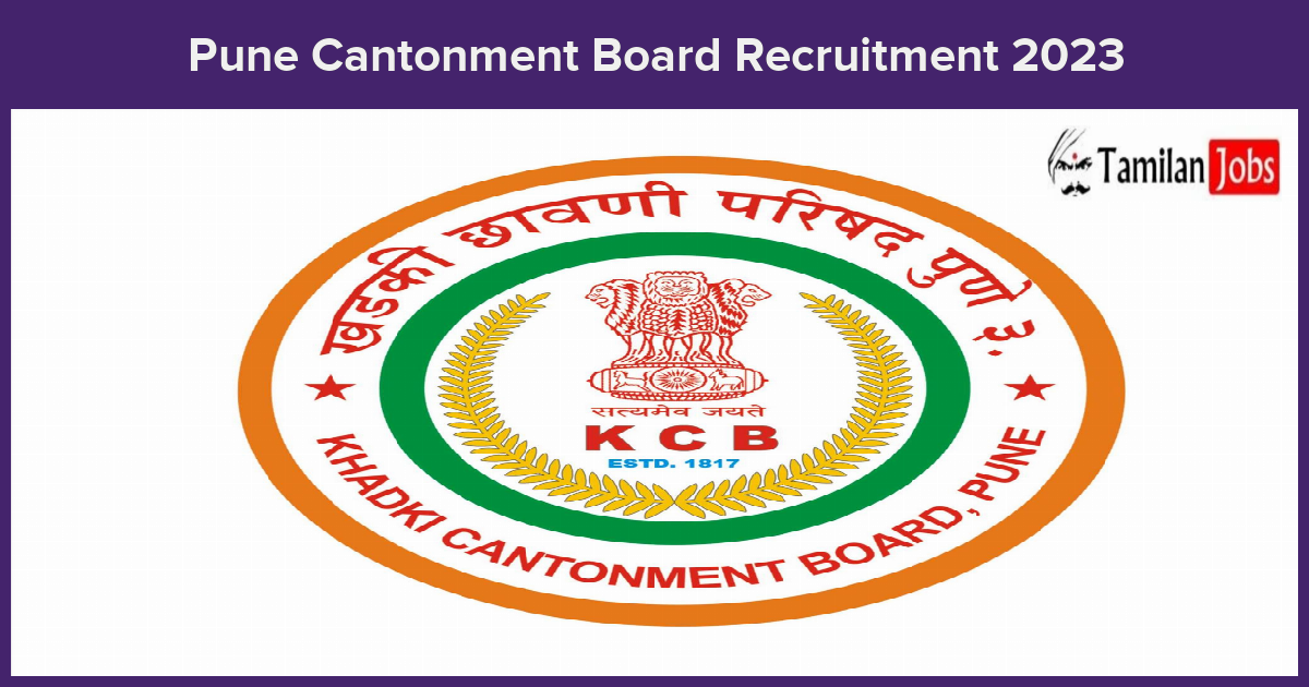 Pune-Cantonment-Board-Recruitment-2023