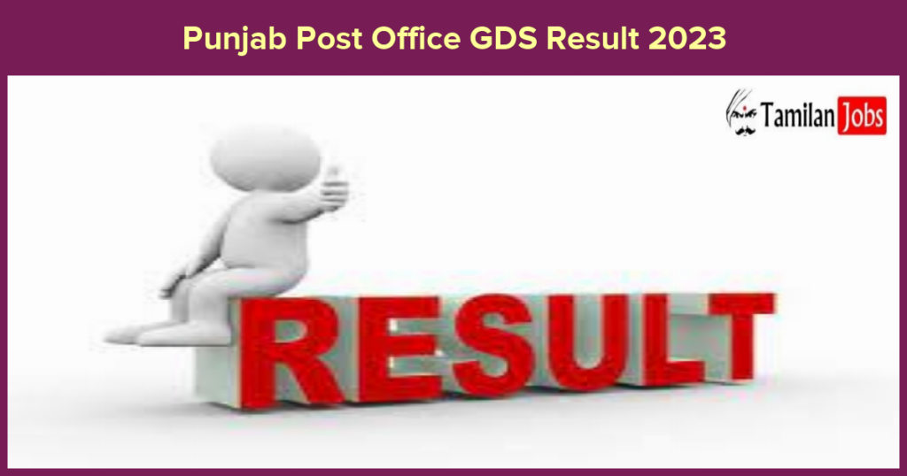 Punjab Post Office Gds Result 2023