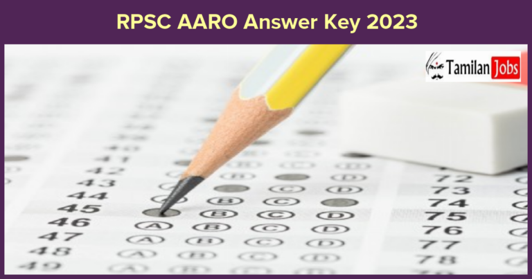 RPSC AARO Answer Key 2023