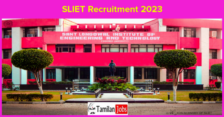 SLIET Recruitment 2023