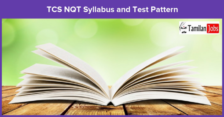 TCS NQT Syllabus and Test Pattern