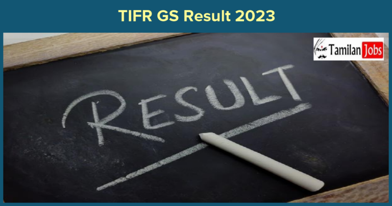 TIFR GS Result 2023
