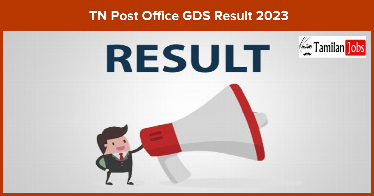 TN Post Office GDS Result 2023