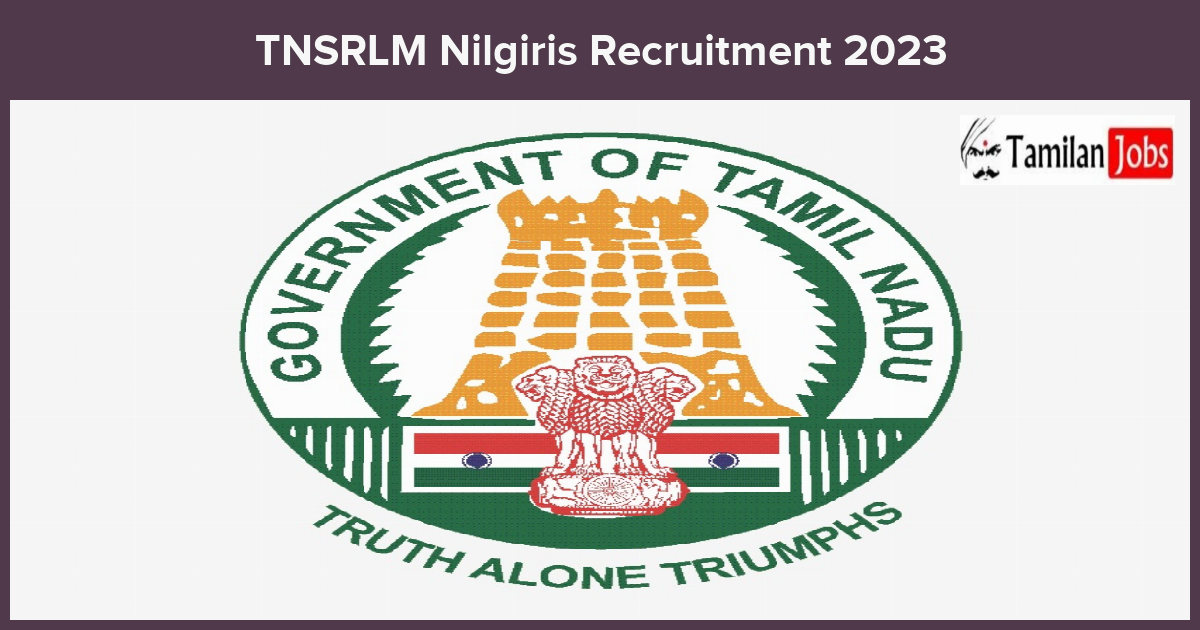 TNSRLM-Nilgiris-Recruitment-2023