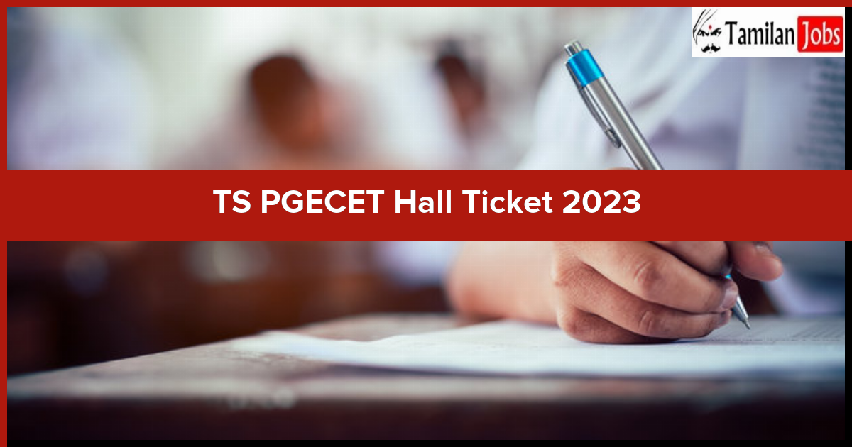 TS PGECET Hall Ticket 2023 