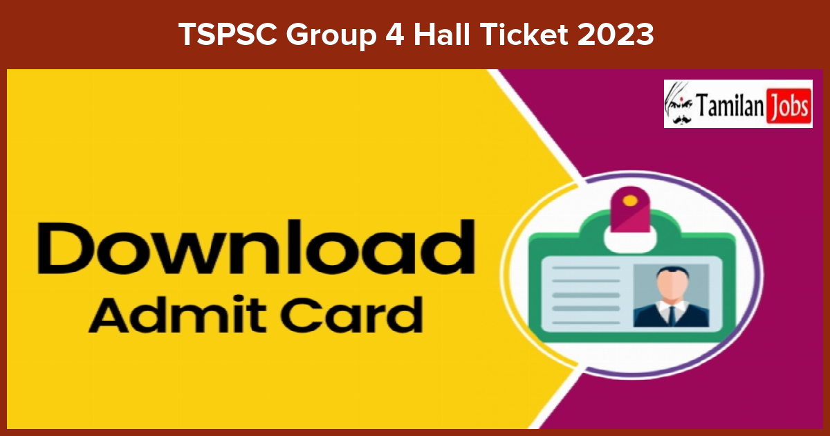 TSPSC Group 4 Hall Ticket 2023