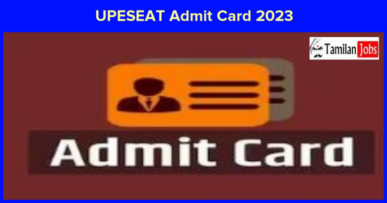 UPESEAT Admit Card 2023