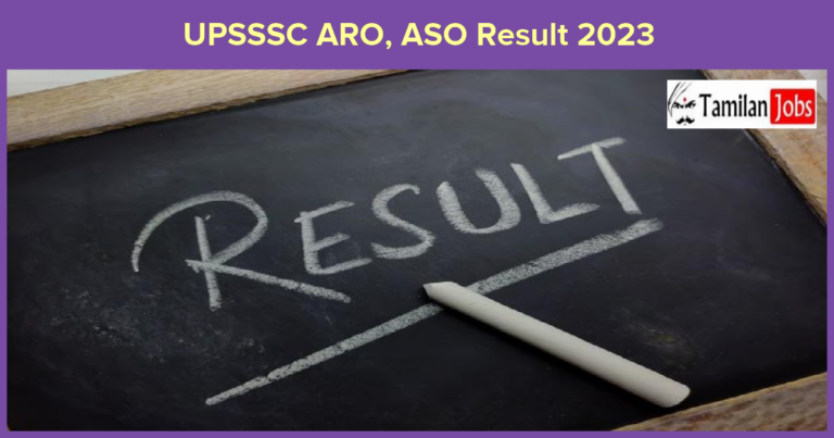 UPSSSC ARO, ASO Result 2023