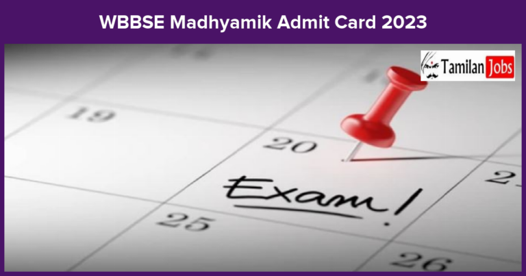 WBBSE Madhyamik Admit Card 2023