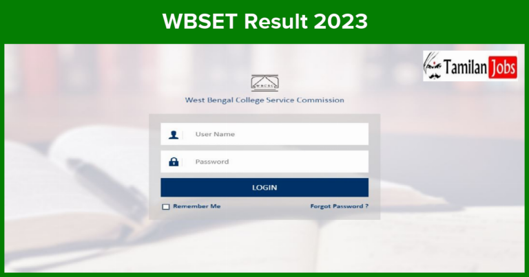WBSET Result 2023