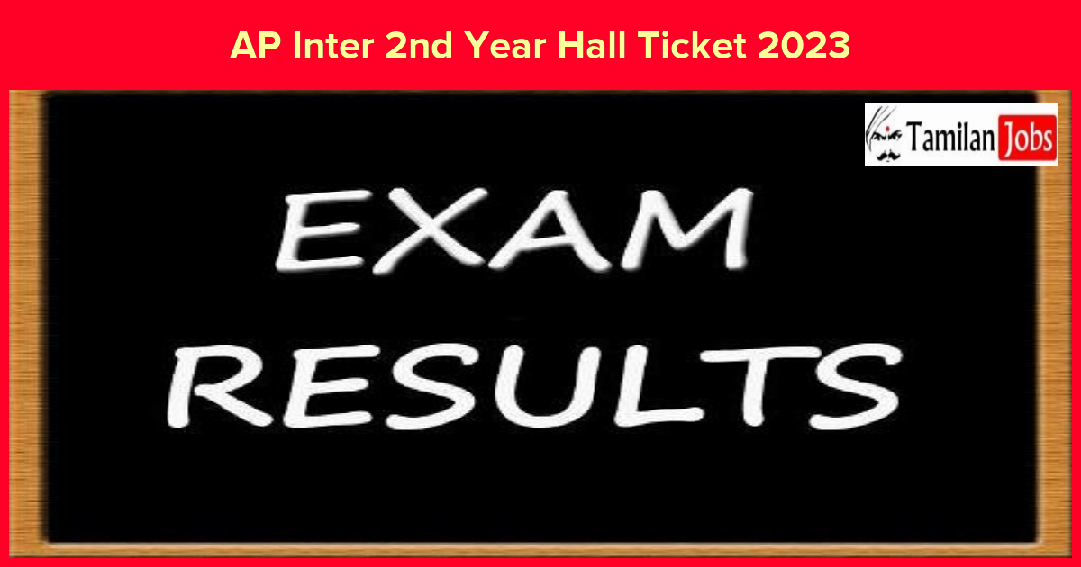 AP Inter 2nd Year Hall Ticket 2023