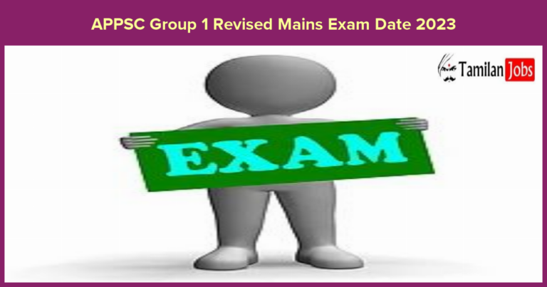 APPSC Group 1 Revised Mains Exam Date 2023