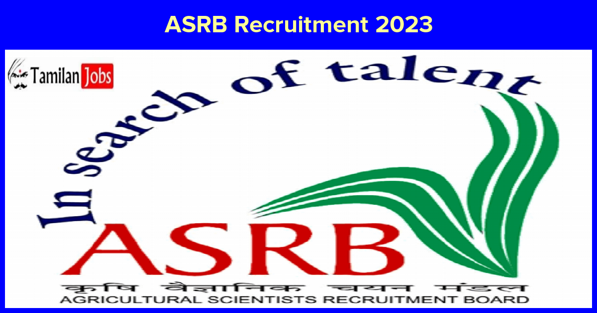 Asrb Recruitment 2023