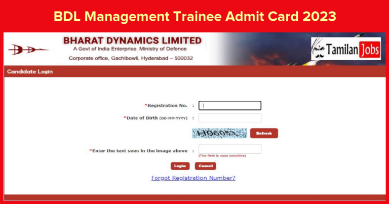 BDL Management Trainee Admit Card 2023