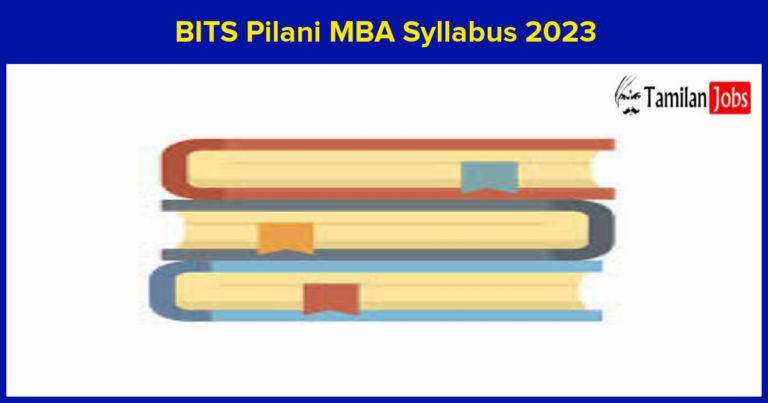 BITS Pilani MBA Syllabus 2023