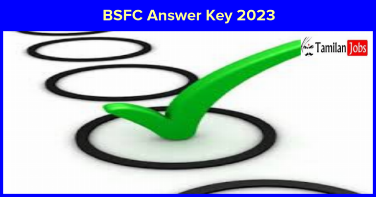 BSFC Answer Key 2023