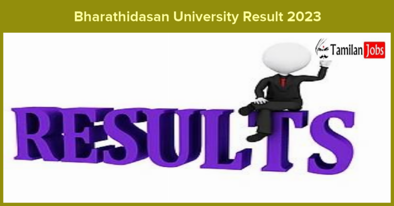 Bharathidasan University Result 2023