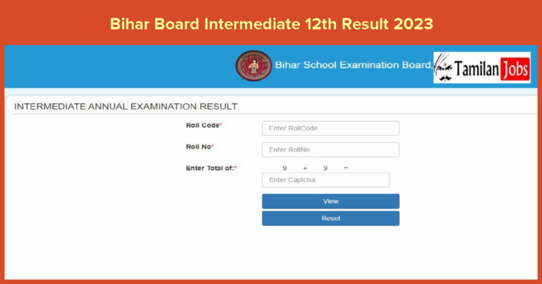Bihar Board Intermediate 12th Result 2023