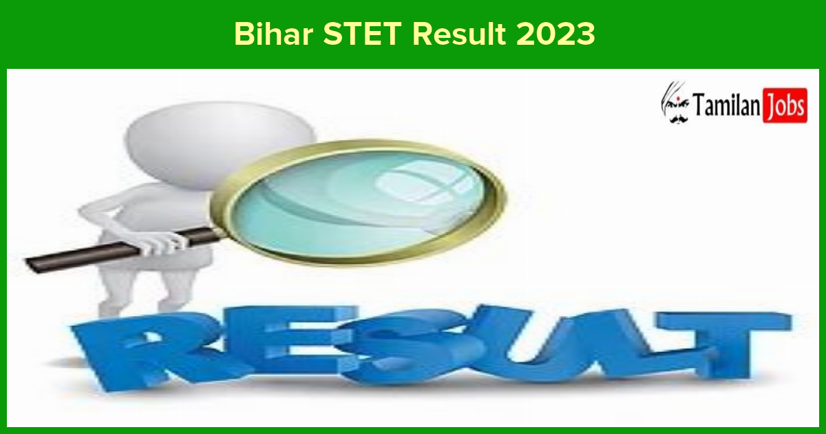 Bihar Stet Result 2023