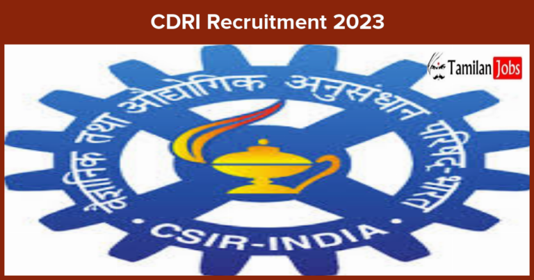 CDRI Recruitment 2023