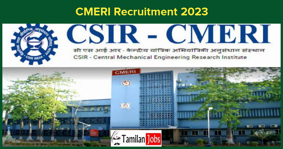 CMERI Recruitment 2023