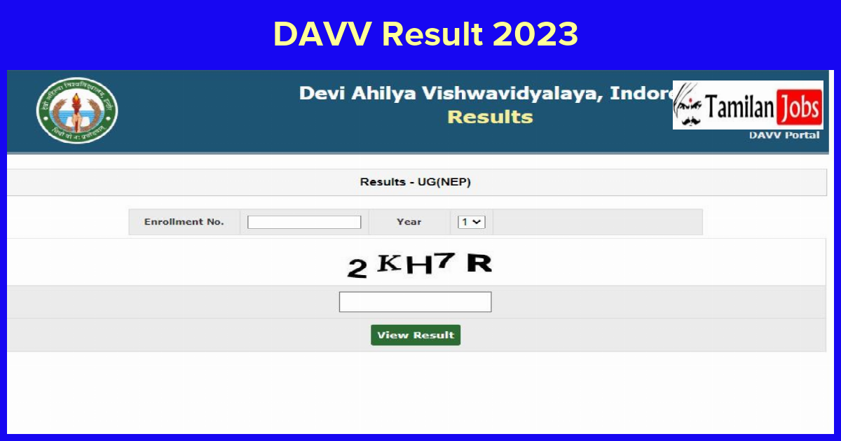 DAVV Result 2023